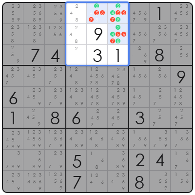 sudoku hidden pair